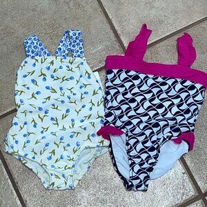 NWT $63 NAUTICA & BANANA CABANA One Piece Swim Suits 24 mos. UV Protecti…